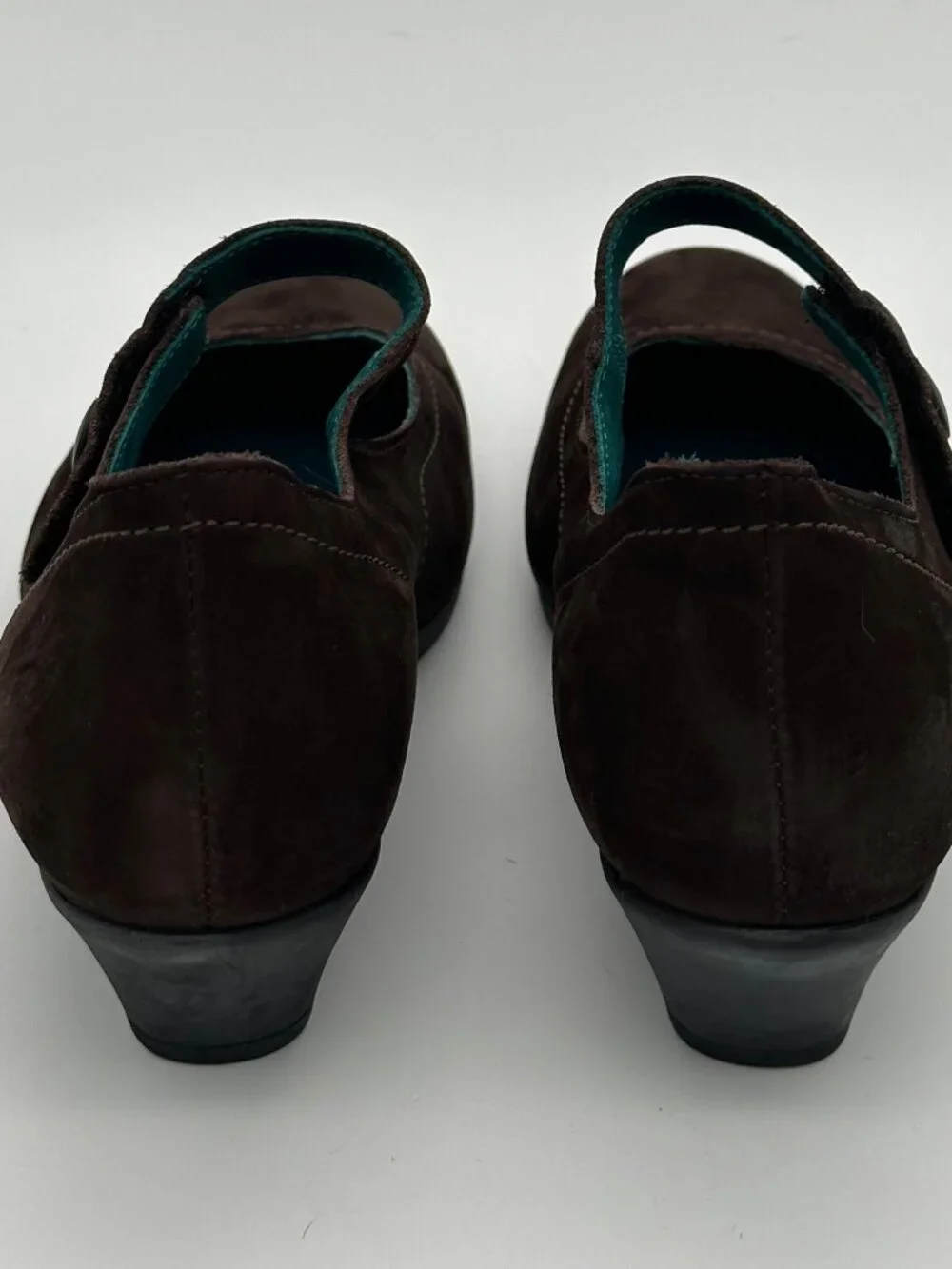Arche Brown Suede Mary Jane Wedge Shoes EU 40 US 9
